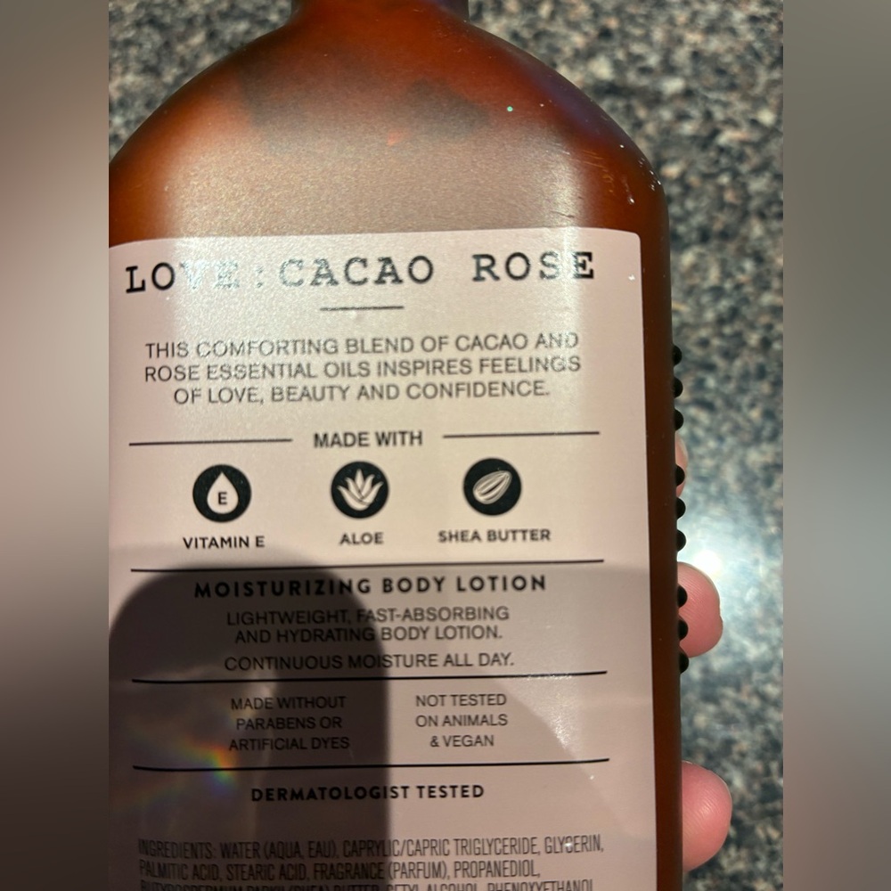 Bath & Body Works Aromatherapy Love Cacao Rose Moisturizing Lotion - Picture 3 of 3